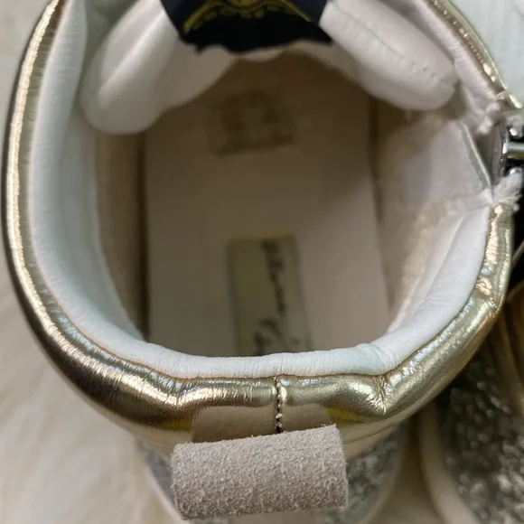 Vintage Havana Val High White/Gold/Silver Glitter High Top Shoes size 8.5 - Picture 7 of 10